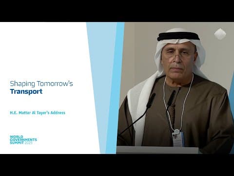 Shaping Tomorrow’s Transport | H.E. Mattar Al Tayer’s Address