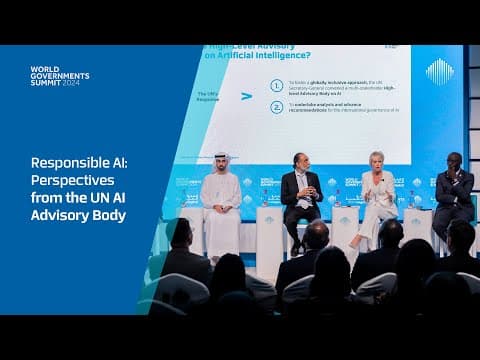 Responsible AI: Perspectives from the UN AI Advisory Body
