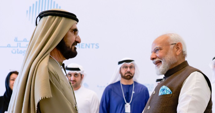 Mohammed bin Rashid meets with Prime Minister of India at World Governments Summit 2024